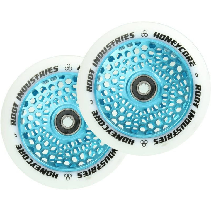 Root Wheels Honeycore 110mm white/blue – Scooter Wheels, Ansicht 1