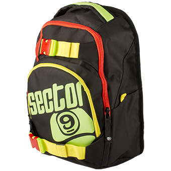 Sector 9 Backpack "Pursuit" - Rasta – Rucksäcke & Taschen, Ansicht 1