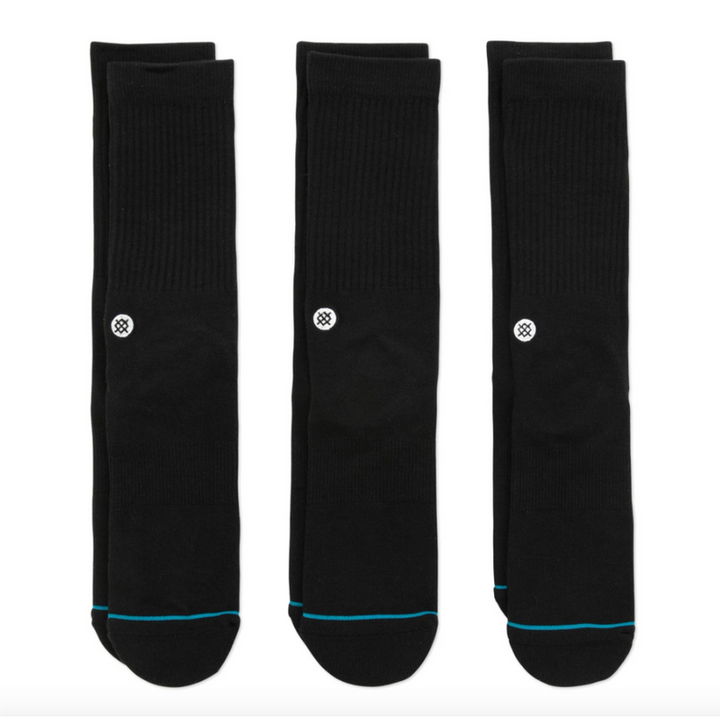 Stance Socks Icon Crew black 3-Pack – Socken, Ansicht 1