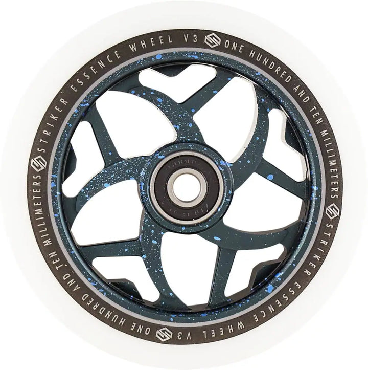 Striker Essence Wheel V3 Splash White PU - Black/Blue