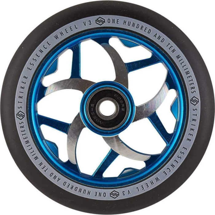 Striker Essence Wheel V3 black PU - blue/silver – Scooter Wheels, Ansicht 1