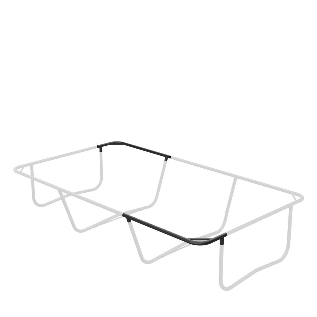 Ein Bild, das die obere Rahmenecke B des ACON 16 HD Trampolins hervorhebt