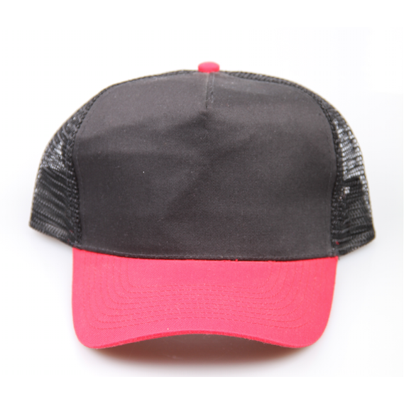 Trucker Cap Blank Black/Red – Caps, Ansicht 1