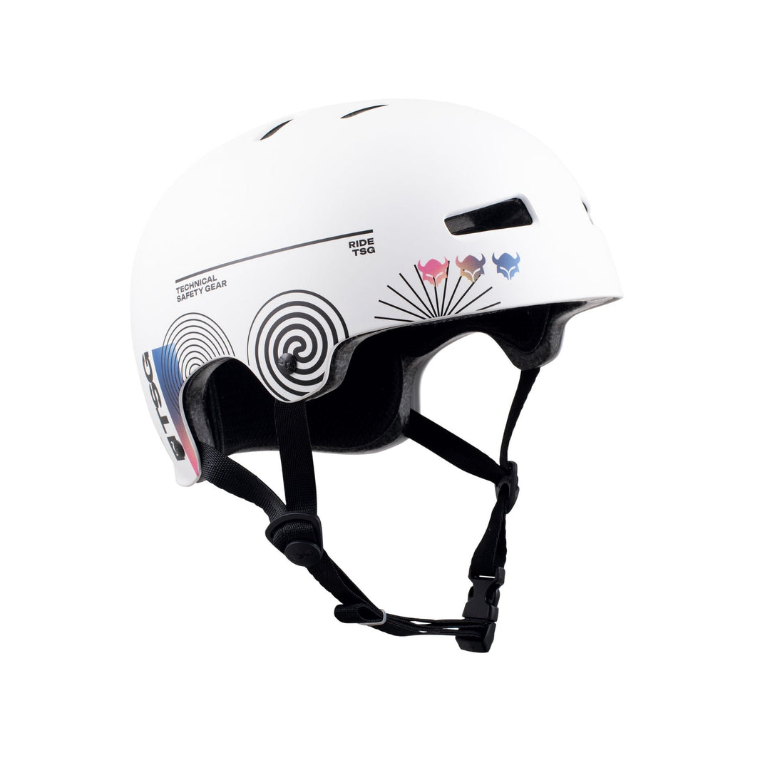 TSG Helm Evolution Graphic Design White Board Cast – Helme & Protektoren Scooter, Ansicht 4