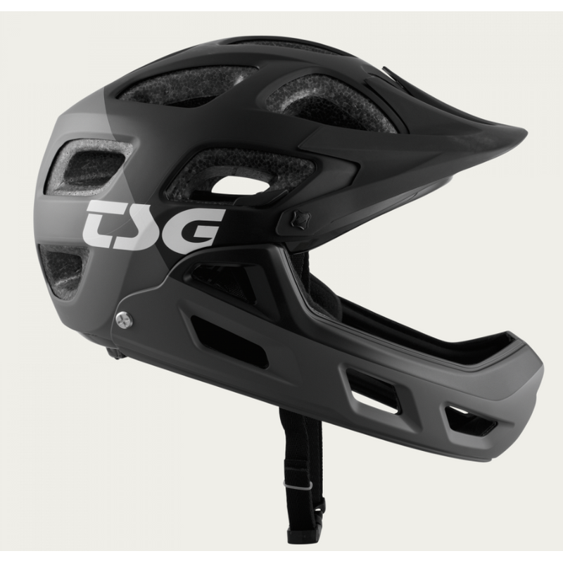 TSG Helm Seek Youth FR Graphic Design flow grey-black – Helme & Protektoren Scooter, Ansicht 2