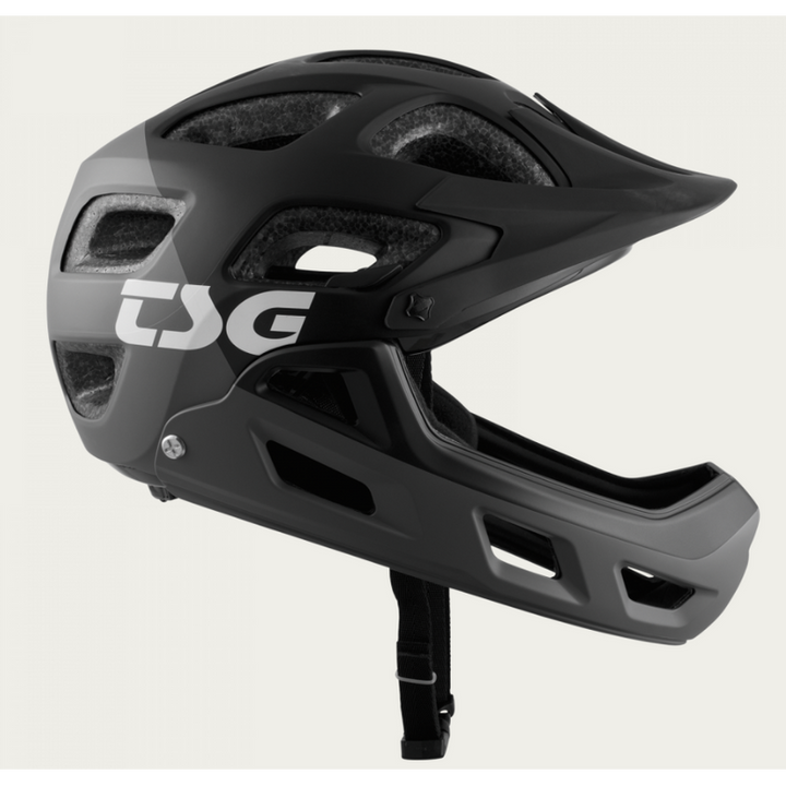 TSG Helm Seek Youth FR Graphic Design flow grey-black – Helme & Protektoren Scooter, Ansicht 2