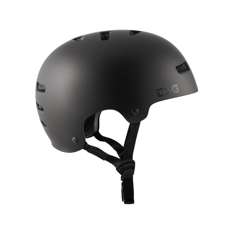 TSG Helmet Evolution Solid Colors Satin Dark Black