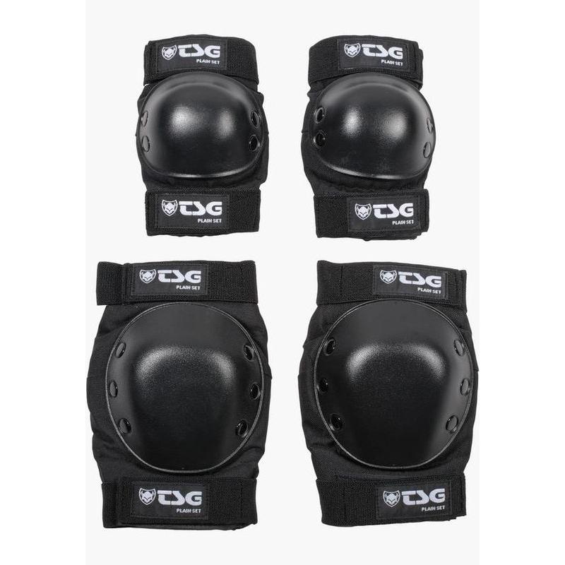 TSG Protection Set Plain black – Helme & Protektoren Scooter, Ansicht 1