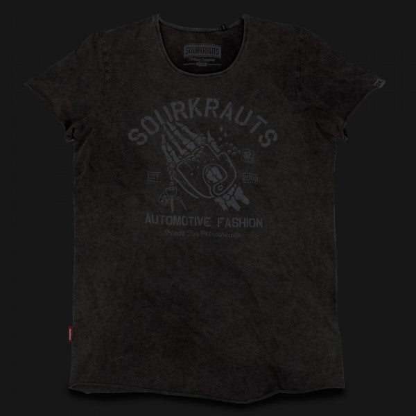 Sourkrauts T-Shirt Derek Stonewashed black