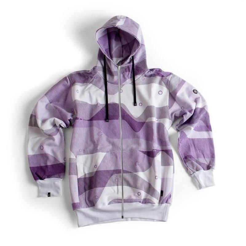 Ucon Hooded Zipper Lines Elementary purple – Hoodies, Ansicht 1