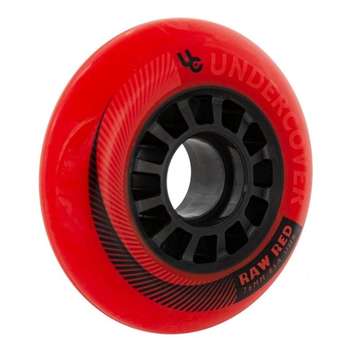 Undercover Wheels Raw Red 76mm 85A 4-Pack – Skate Rollen, Ansicht 2