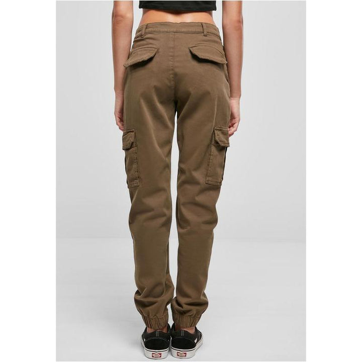 Urban Classics Ladies Cotton Twill Utility Pants olive – Hosen, Ansicht 2