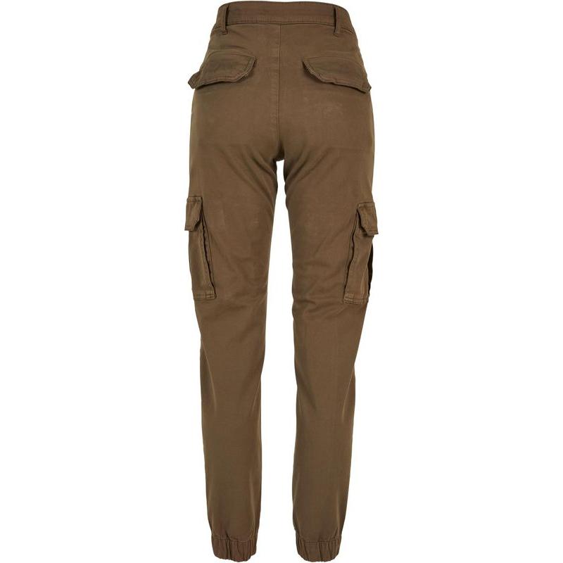 Urban Classics Ladies Cotton Twill Utility Pants olive – Hosen, Ansicht 7