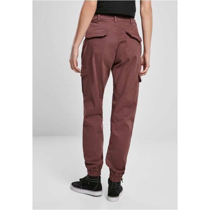 Urban Classics Ladies High Waist Cargo Pants cherry – Hosen, Ansicht 2