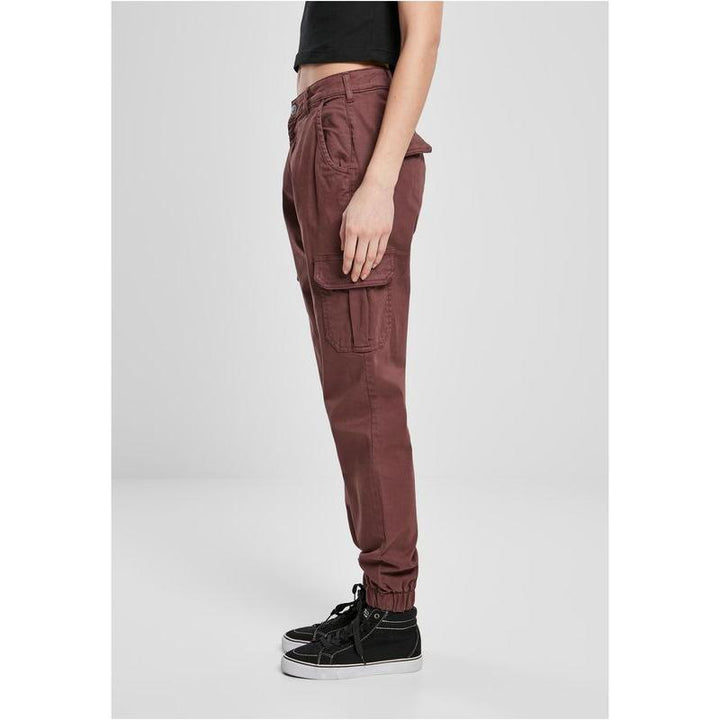 Urban Classics Ladies High Waist Cargo Pants cherry – Hosen, Ansicht 3
