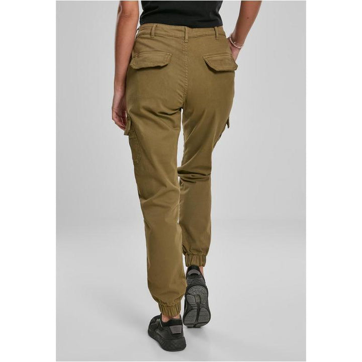 Urban Classics Ladies High Waist Cargo Pants summerolive – Hosen, Ansicht 2