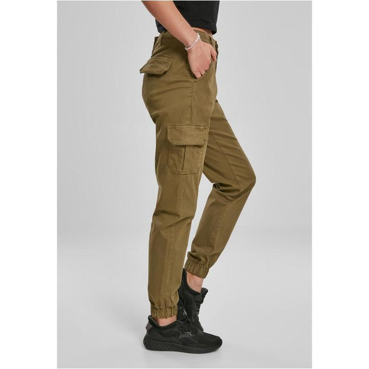 Urban Classics Ladies High Waist Cargo Pants summerolive – Hosen, Ansicht 4