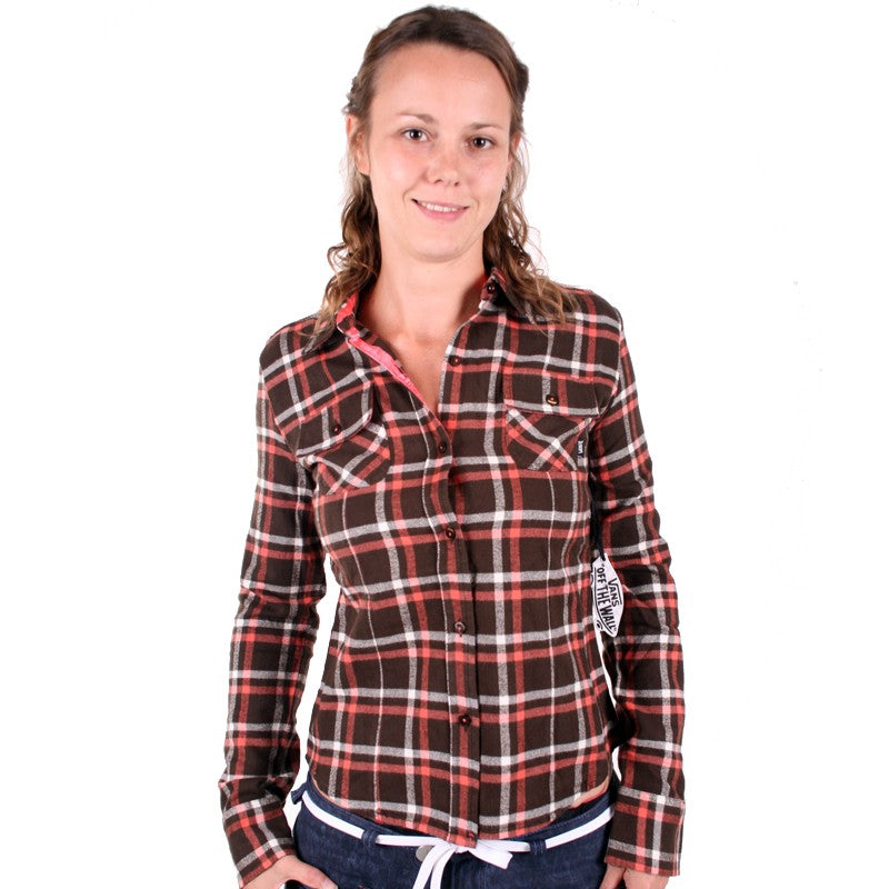 Vans Ladies YD Flannel chocolate – Shirts, Ansicht 1