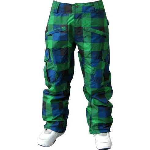 Vans Snow-Pant Landen Blue Plaid – Snowboard Hosen, Ansicht 1