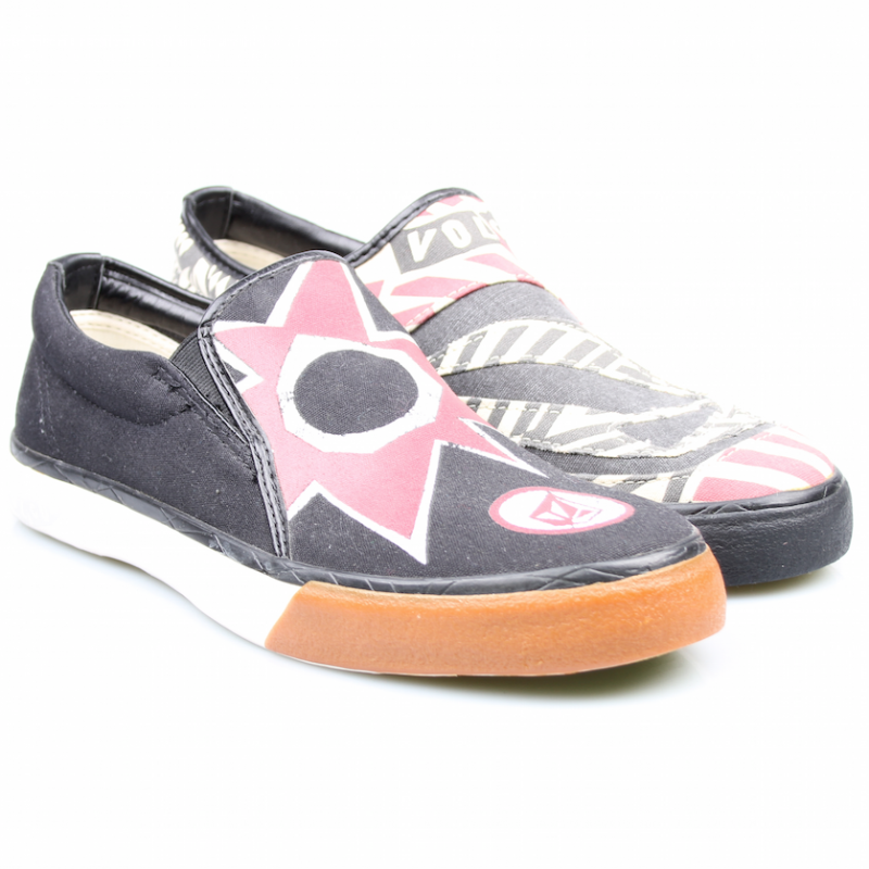 Volcom Slipper Black Red – Schuhe, Ansicht 1