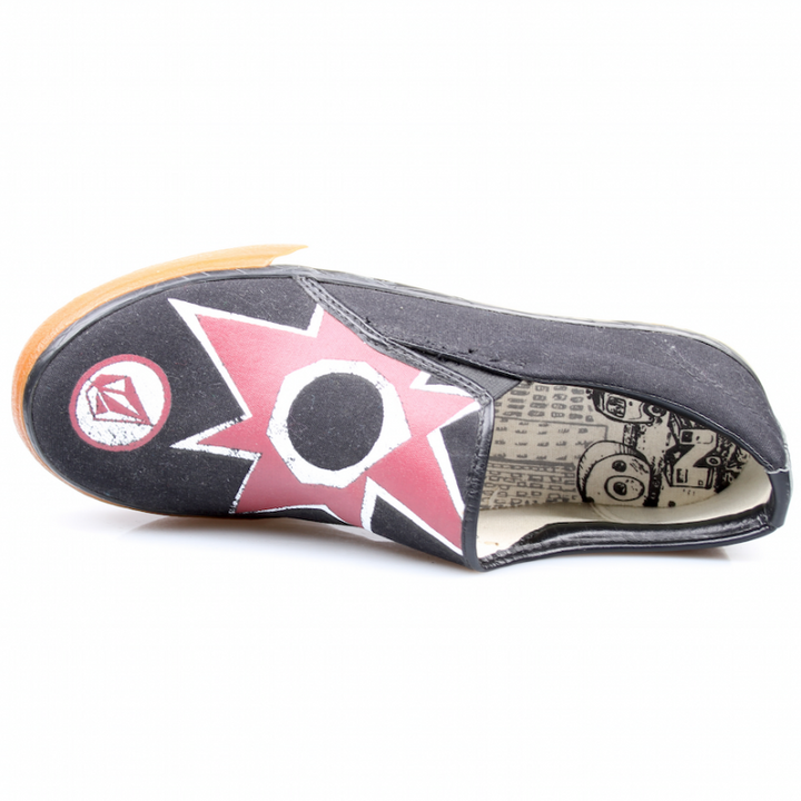 Volcom Slipper Black Red – Schuhe, Ansicht 8