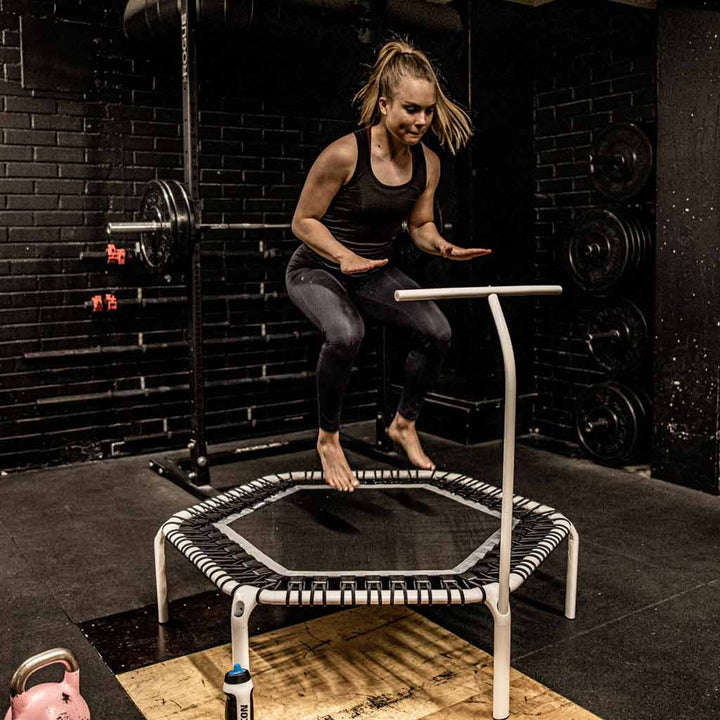 Weiße Haltestange für ACON Fit Rebounder Fitness-Trampolin – Rebounder, Ansicht 2