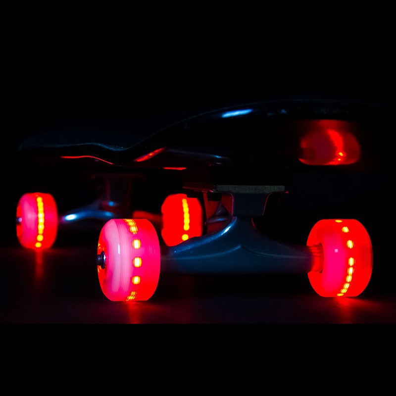 Sunset Skateboard Co. Red LED Skateboard Wheels 54mm 90a