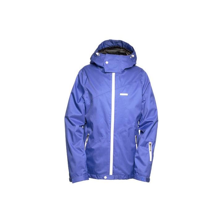 Zimtstern Snow Jacket Gather Herringbone Solid blue * Women * – Snowboard Jacken, Ansicht 1