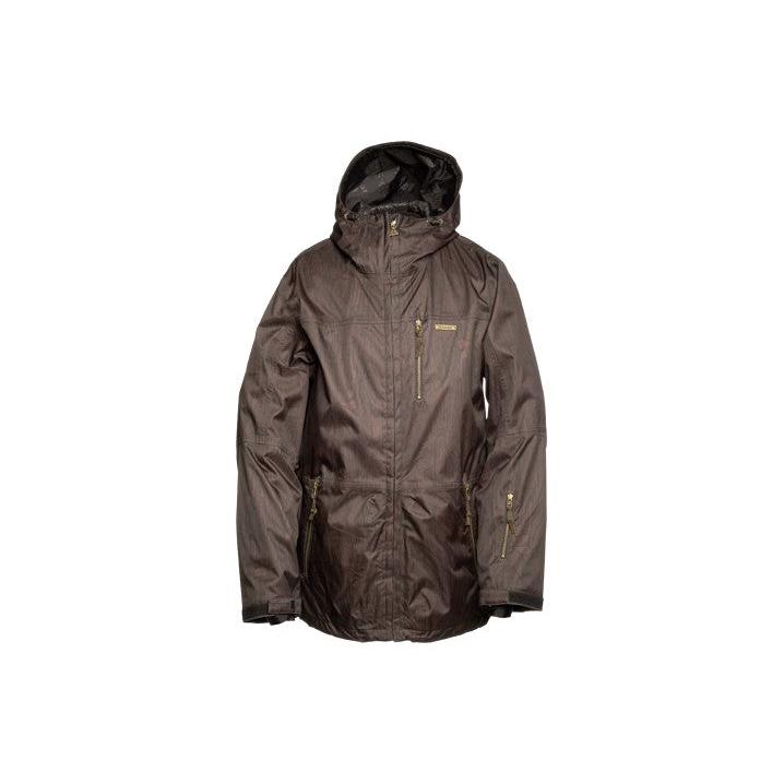Zimtstern Snow Jacket Hawk Herringbone Wood – Snowboard Jacken, Ansicht 4