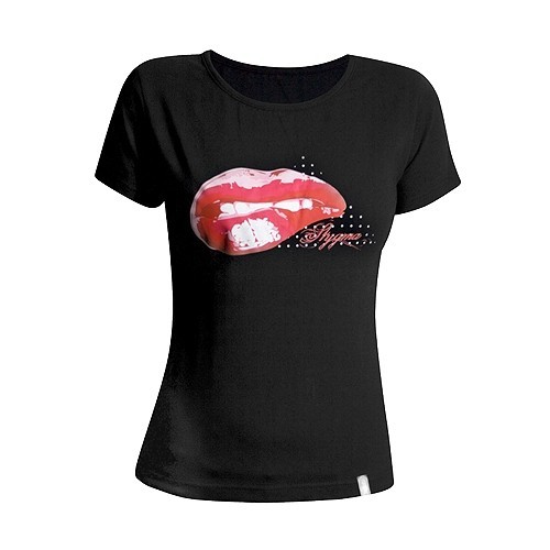 Stygma Girls T-shirt Lips black