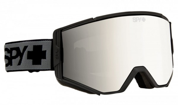 Spy Snow Goggles ACE (w/ Bonus Lens) Black - Black-Bronze w/Silver Mirror + Persimmon