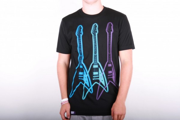 Purple Haze T-Shirt Magic Guitar Black