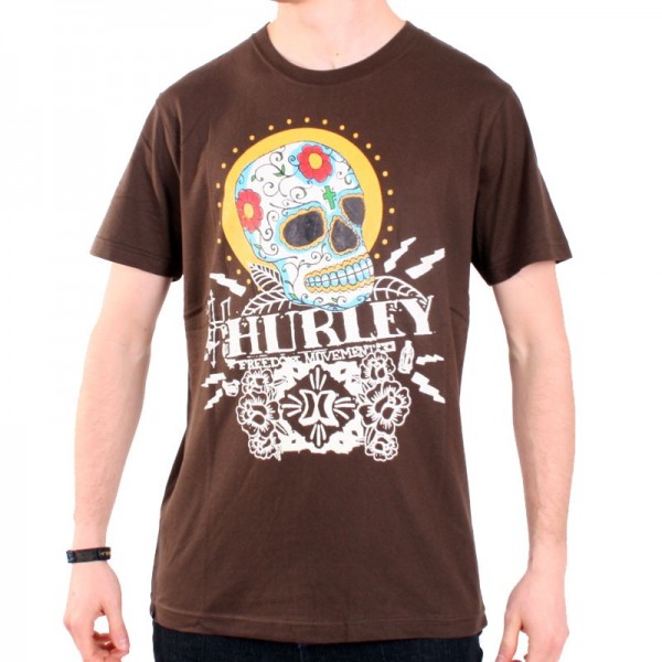 Hurley T-shirt Buenas Noches brown