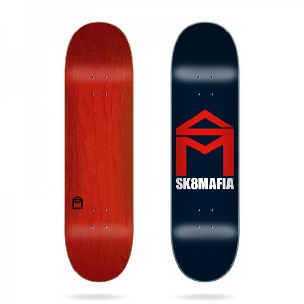 Sk8Mafia Skateboard Deck House Logo Navy 8.375&#039;&#039;